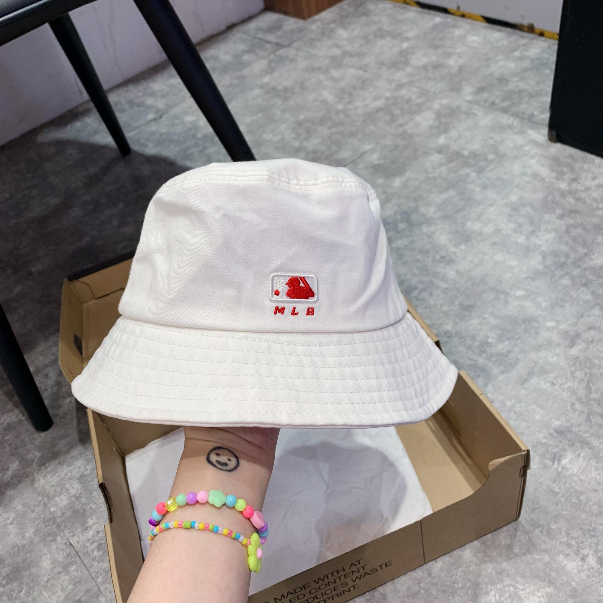 Mũ MLB heart bucket hat new york yankees 3AHTH012N50BKS #6 Mũ MLB heart bucket hat new york yankees 3AHTH012N50BKS